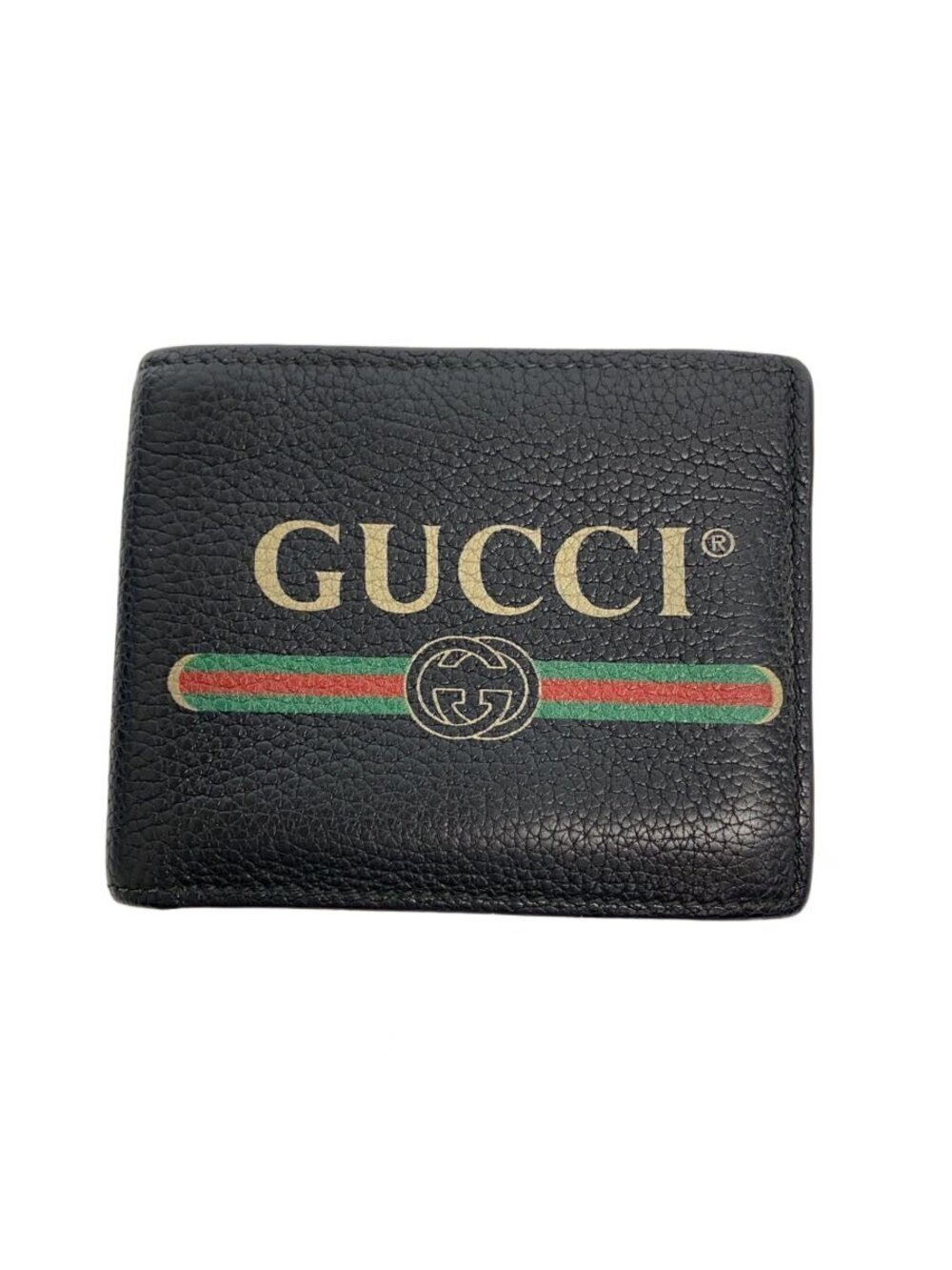 Gucci Card Case Wallet Leather Black